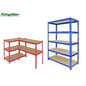 Cheap Powder Coated Rivet Boltless Storage Shelving 340 Kg Capacity For Grocery Store for sale