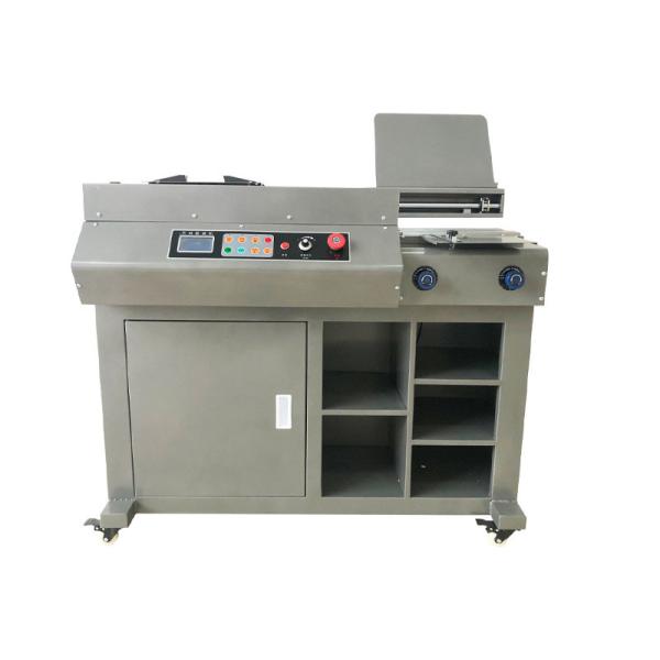 Quality LCD Press Button Automatic A4 Wireless Glue Binding Machine Perfect Binder With Single Gluing Roller wholesale
