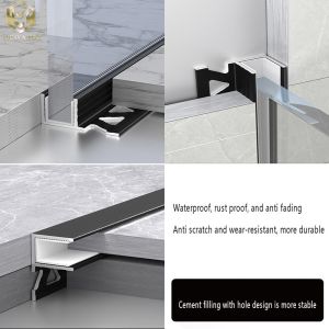 30x30 Aluminium Edge Trim Profiles 2mm Thickness Customized