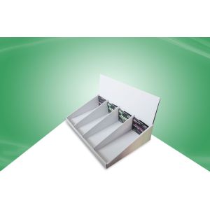 Eco friendly Cardboard Counter Display Stands UV Coating for key ring