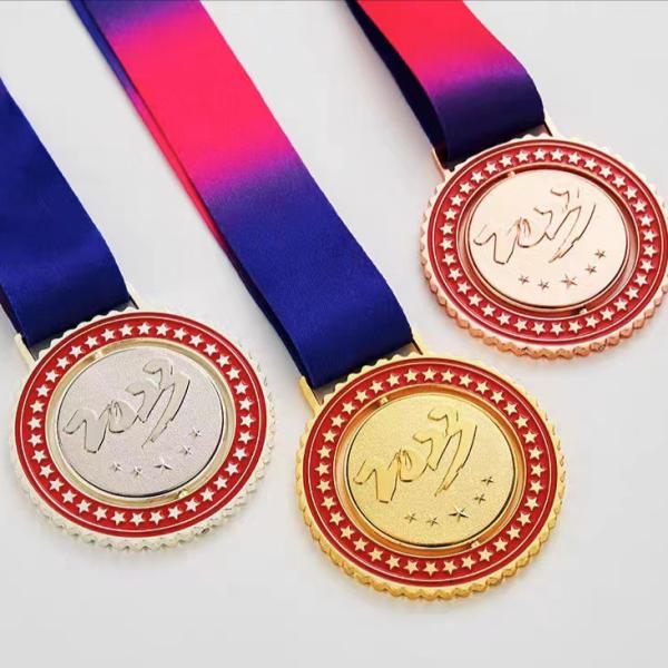 Quality Embossing Printing Customized Custom Bronze Medals Soft Enamel Medals wholesale