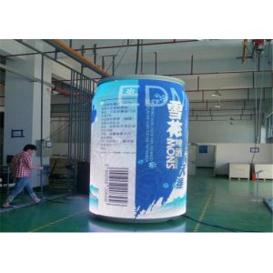 Staduim Stage / Railway Stations Cylinder Curved LED Display with 7.8mm Pixel
