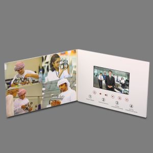 Cheap OEM Thinnest LCD Flip Book Video Player Greeting Card ROHS CE Approved for sale