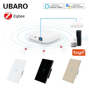 2Gang Tuya Smart Zigbee Switch with 21 Language Support for Light Control