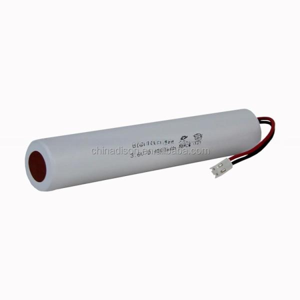 High Temperature 70C NiCd D 3.6V 4500mAh Rechargeable Battery Pack For Emergency Lighting
