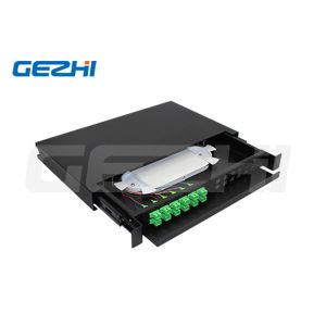 LCUPC SCUPC 1U ODF Optical Distribution Frame Slide Withdrawable 24 Cores Fiber