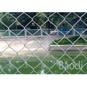Chain Link Fence Privacy Screen , Low Carbon Steel Wire Cyclone Fence Panels