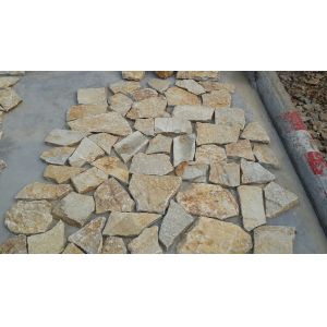 Yellow Slate Fieldstone Natural Slate Random Flagstone Castle Rock Veneer