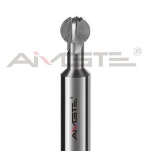 H6 Custom End Mill 4xD 6xD Carbide Lollipop Cutter With Coating
