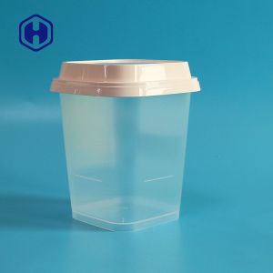 Square Instant Noodle Cup 650ml Plastic PP Disposable Box