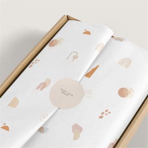 Eco Friendly 50*75cm Custom Logo Printed Tissue Paper For Packing Clothes