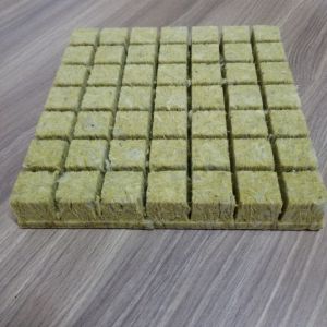 Basalt Mineral Wool Seedling Blocks Square Shape Rock Wool Insulation for