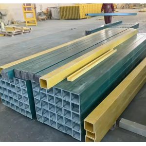 High Strength Grp Pultrusion Frp Square Pipe Fibreglass +Resin Smooth Winding