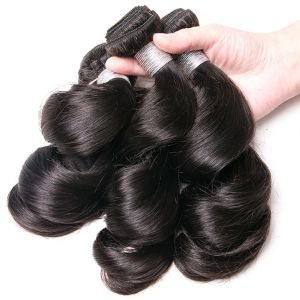 China Real Peruvian Human Hair Bundles , Soft Peruvian Loose Body Wave Hair on sale