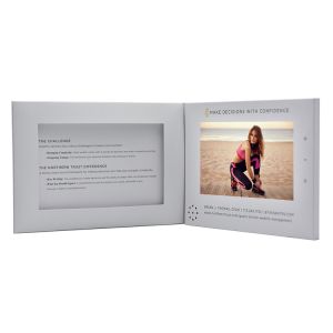 Customized 7 Inch HD LCD Screen Video Brochure Invitation Gift Card for Inviting