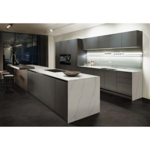 China Antibacterial Quartz Overlay Countertops Anti Pollution Quartz Kitchen Top on sale