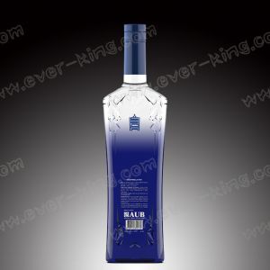 Rubber Sealing Empty Cork Cap Vodka Glass Bottle