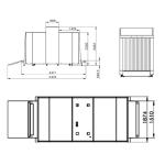 Real Time 58dB X Ray Baggage Scanner Machine With High Resolution LCD Monitor