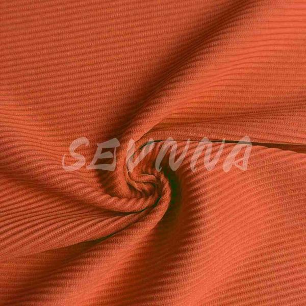 Stretch 125cm Wide Customized Length Polyester Spandex Fabric / Stretchy