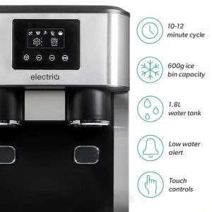 18kg Automatic Mini Countertop Ice Maker with Low Noise Level and 2.0L Water
