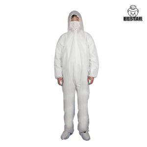 Disposable Polypropylene SPP Breathable Disposable Protective Coverall for