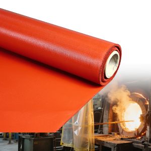 Fire Resistant Barrier Silicone Coated Fiberglass Fabric with Temperature