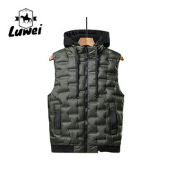 Customs Logo Windproof Lightweight Quilted Puffer Utility Gilet Mens Vest Men's