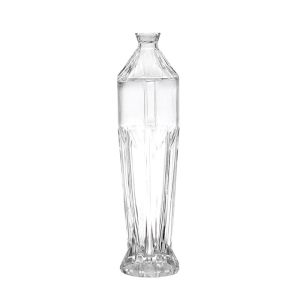 China Hot Stamping Surface Handling 1000ml Glass Fancy Liquor Bottle for Wine Vodka Whiskey on sale