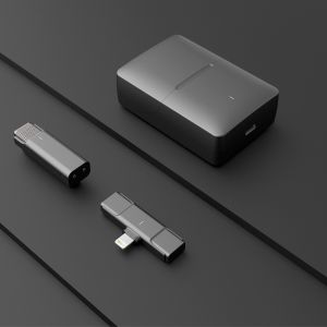 650ft 8h Noise Reduction Wireless Lavalier Microphone For IPhone Android Camera