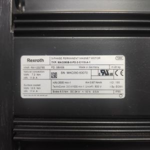 Permanent Magnet AC Servo Motor Bosch Rexroth MAC090B-0-PD-2-C/110-A-1
