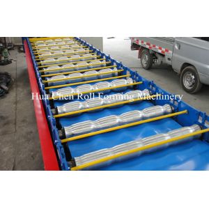 High Speed Corrugated Double Layer Roll Forming Machine With PLC Control