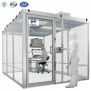 China GMP Modular Clean Room Booth ISO 5 6 7 8 Laminar Flow Dust Free on sale