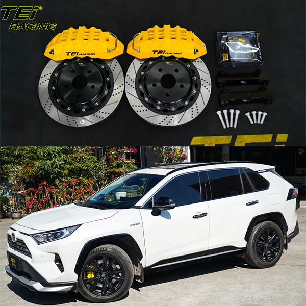 Quality Front Big Brake Kit 6 Piston Caliper With 355x28mm Rotor BBK Auto Brake System For Toyota RAV4 19 Inch Car Rim wholesale