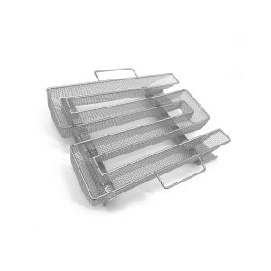 Ss304 Filter Cold Pellet Smoker Tray 22.5cm M Type Outdoor Barbecue