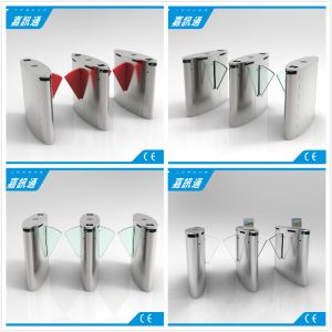 Cheap Intelligent Fast Speed Access Control Turnstiles With IR Sensors CF238FLG-YE OEM / ODM for sale