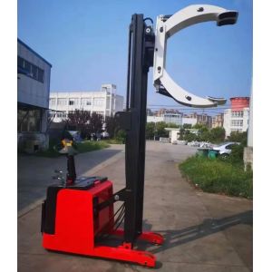 1.5 Ton 4000mm Full Electric Stacker With Adjustable Clamp For Handling Paper