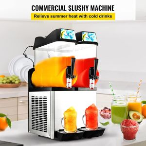 Cheap Electric Margarita Slush Machine Automatic 2 Tanks Ice Tea Juice Making Device for sale