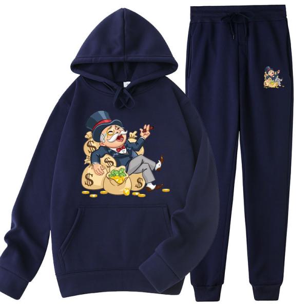 Solid Color Pullover Sweater Hoodies Sweatpants Mens Joggers XS - XXXXL