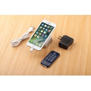 COMER anti-lost alarm sensor cable lock show case for alarm displays cellphone