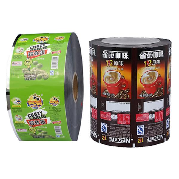 Custom Print Rolling Flow Pack Film Food Grade for Coffee High Barrier Moisture