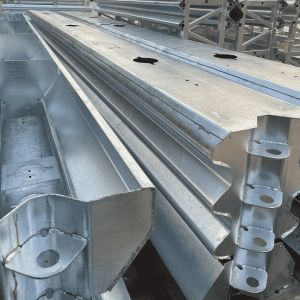 Roadway Safety Barrier Galvanized And Powder Coated Guardrails For Highways