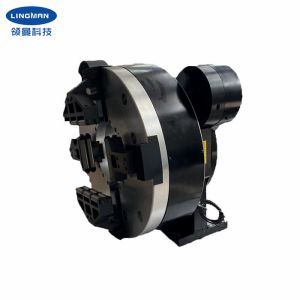 Single Bearing Full Stroke Pneumatic 4 Jaw Rotary Laser Chuck
