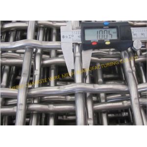 Galvanized 0.5mm Dia 72A Manganese Steel Crimped Wire Mesh