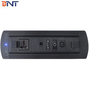 Modular design flush mount electric flip up table mount socket outlet with power data connectors