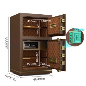 Dual Alarm Smart Electronic Digital Office Safe Box For Security H800mm