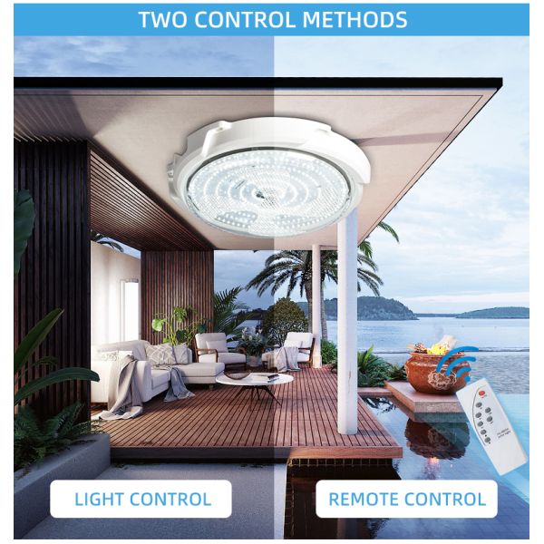 Energy-saving solar Ceiling light ,Dual mode light control+remote control ,For