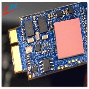 pink Silicone High Insulating Heat Sink Thermal Conductive Pads with Adhesive