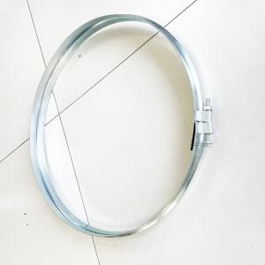 China Air Duct Galvanized Steel Clamps 600mm Tension Ring With Bolt Connection on sale
