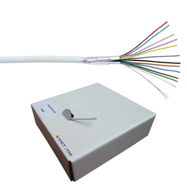 Solid Brown Shielded CCA/Tinned Copper/Copper/TCCA CPR Alarm Cable 6 Cores PVC