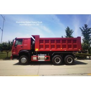 Heavy Duty HOWO Dump Truck with Reinforced Steel Chassis U-shaped Cargo Body and